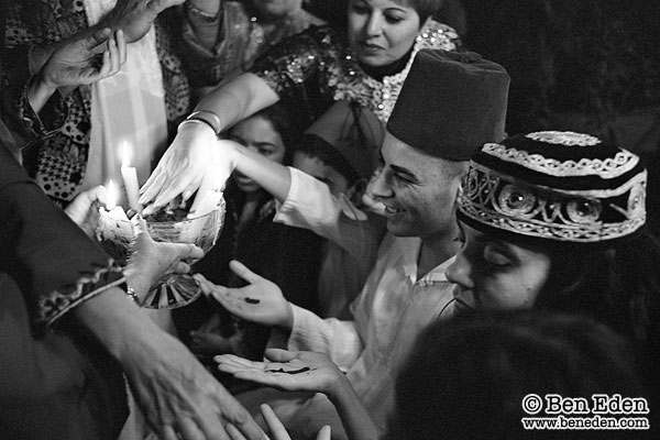 Photo from a traditional henna cerremony in Tel Aviv, Israel