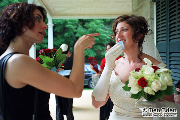Bride with Bridesmaid, New York, NY