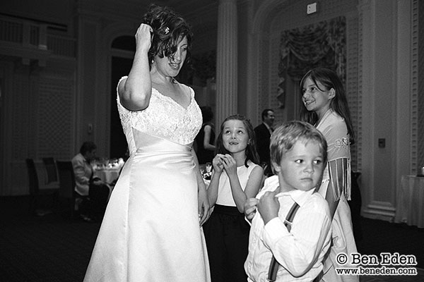 New York wedding photojournalism: Bride with Bridesmaids